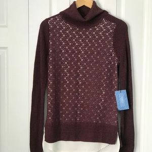 Burgundy Turtle Neck Sweater